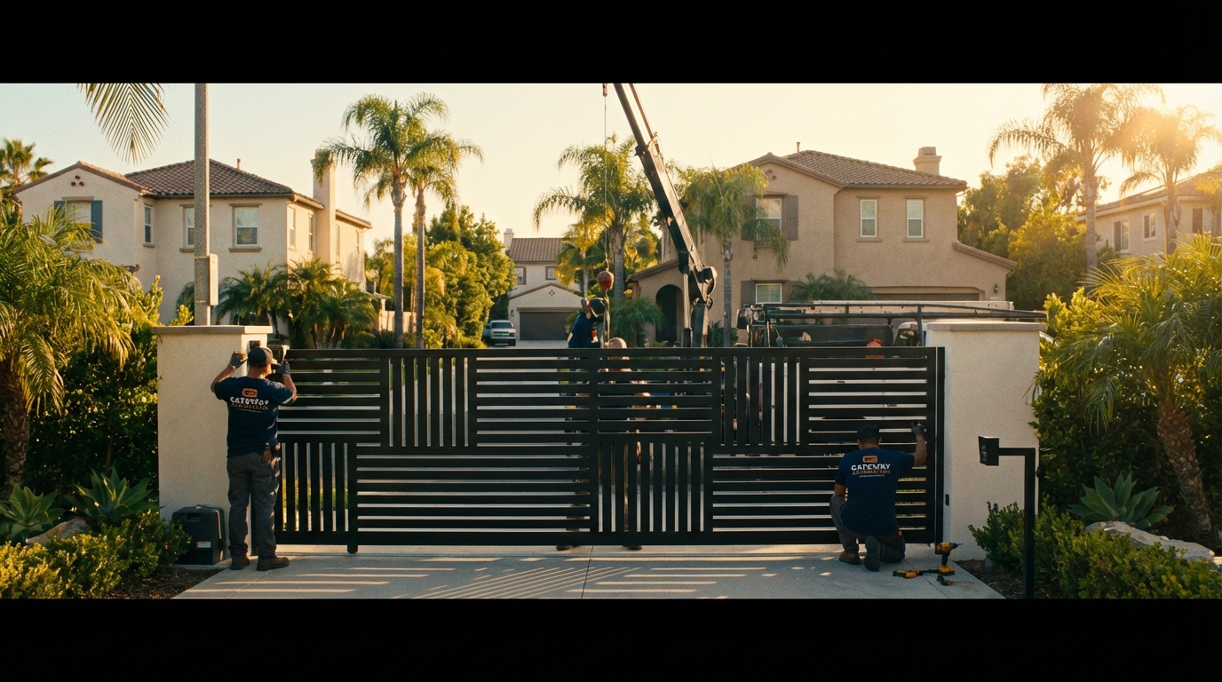 Access Masters Inc. professional gate installation in California