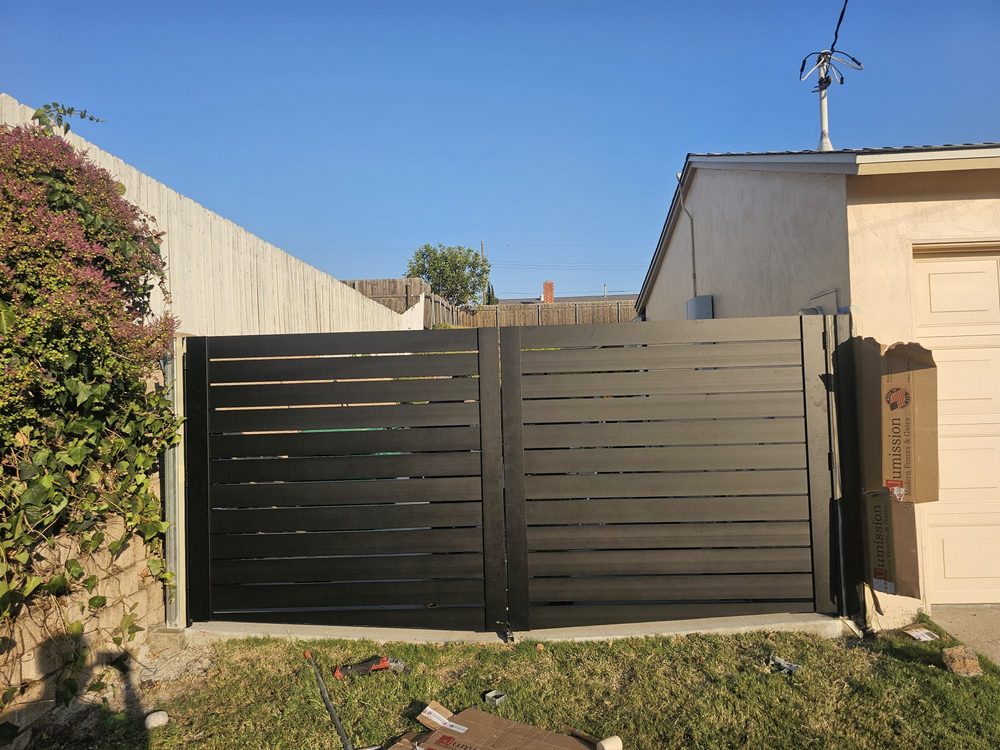 Aluminum Dual Swing Gate Installation in Belmont, CA (6)