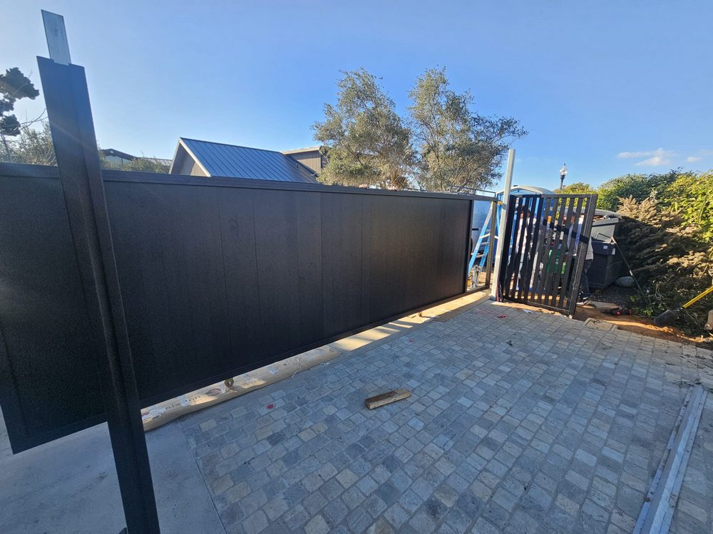 Custom Aluminum Sliding Gate Installation in Brentwood, CA (8)